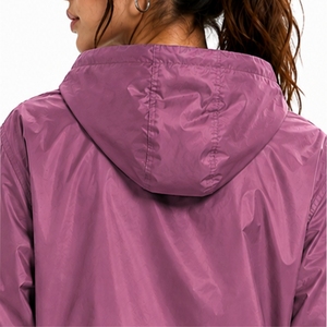 Chaqueta Cortavientos con Capucha y Cierre Completo para Mujer, Corte Moderno, Fácil de Combinar, Estilo Diario, Look para Actividades al Aire Libre, Lista para Viajar, Ajuste Cómodo e Informal - Product Image 5