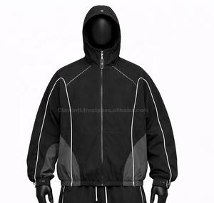 Chaqueta Cortavientos Ligera Reversible Personalizable de Tallas Grandes para Hombre, Estilo Urbano, con Capucha, Venta al por Mayor 2026 - Product Image 2