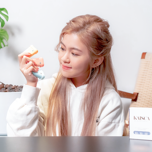 Kaisca - Masajeador Vibratorio Antienvejecimiento para Ojos, Dispositivo para Eliminar Arrugas de los Ojos, Masajeador Facial Calefactado, ABS Rojo, Productos de Nueva Tecnología - Product Image 2