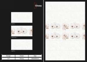 กระเบื้องบุผนังเซรามิกผิวมันเงาขนาด 12x24 นิ้ว (300x600 มม.) สไตล์โมเดิร์น สำหรับตกแต่งผนังห้องน้ำและห้องครัวอย่างสวยงาม - Product Image 4