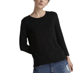 Camiseta Holgada de Manga Corta con Cuello Redondo para Mujer, Color Amarillo, Estilo Casual, 100% Algodón, Transpirable, Ecológica, PIHA SPORTS, Sólida, Invierno - Product Image 3