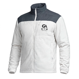GYM Active White Lightweight <b>Hooded</b> <b>Soft</b> <b>Shell</b> Outdoor <b>Jacket</b> Functional Sports Single Layer Windproof Waterproof Breathable - Product Image 2