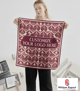 Prime Custom Printed Square Scarf Silk Feel Fashion Hijab <b>Head</b> <b>Wrap</b> Shawl Private Label OEM ODM Custom Textile Manufacturer - Product Image 4