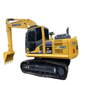 รถขุด Komatsu PC200-8มือสอง,20ตัน Komatsu PC200-8N1 PC220-8MO รถขุดตักไฮดรอลิกรถขุดตักดินขนาดกลาง