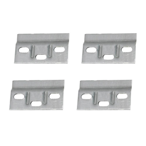 Support d'angle en acier inoxydable plaqué zinc en forme de L M8 avec boulons de 16 mm - Product Image 2