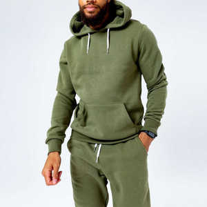 Ensemble de survêtement décontracté deux pièces pour homme, personnalisé avec logo, en molleton, idéal pour la gym, le fitness et l'entraînement - Product Image 3
