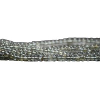 Perles facettées rondes en pierre d'aigue-marine mousse naturelle de 4 mm, qualité AAA+, certifiées IGI, 100 % couleur naturelle, pour la fabrication de bijoux