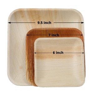 Assiettes en feuilles de palmier Areca de qualité supérieure, vaisselle jetable compostable et durable pour les événements sans plastique, la restauration et les besoins professionnels - Product Image 6