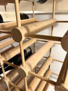 Estante grande de madera para botellas de vino, ideal para almacenamiento en el hogar, bar, cocina, comedor, organizador y expositor de vinos, venta al por mayor desde India. - Product Image 2