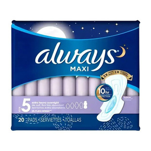 Serviettes hygiéniques Always Feminine Care, sensation douce en coton, pour l'hygiène quotidienne des femmes - Product Image 2