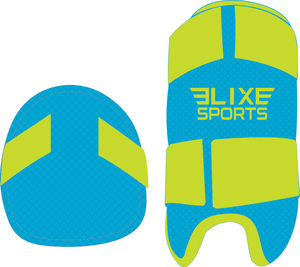 Protège-tibias en maille rouge ELIXE SPORTS pour adultes et jeunes, baseball toutes saisons, impression par transfert par sublimation - Product Image 3