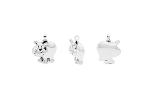 Pendentif Hippopotame Cartoon - Product Image 1