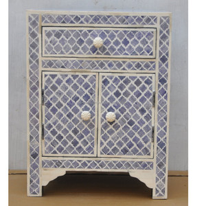 Table de chevet de luxe en incrustation d'os au meilleur prix, table d'appoint au design floral avec la meilleure qualité de Humran Export - Product Image 3