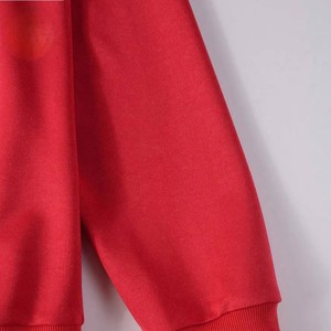 Sudadera con Capucha Roja para Hombre, Estilo Hip Hop, Tejida en Algodón, con Estampado de Letras con Pedrería, Talla Grande, para Invierno - Product Image 4