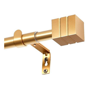Al por mayor: Remates de metal negro mate para barras de cortina, modernos, cilíndricos y ranurados, para barras de cortinaje de ventana, tamaño personalizado del fabricante - Product Image 3