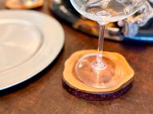 Polished Natural Wooden Coaster <b>Set</b> For Stylish <b>Beverage</b> <b>Serving</b> And Long Lasting Table Protection - Product Image 1