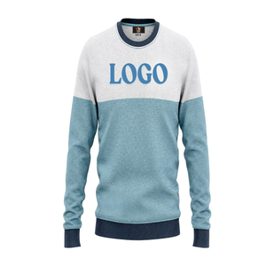 เสื้อสเวตเชิ้ตคอกลมผู้หญิง แขนยาว ผ้าฝ้ายใยไผ่ ลายบล็อกสี  โลโก้ตัวอักษรที่แขนซ้าย สไตล์ลำลองถักนิต สำหรับฤดูใบไม้ร่วง - Product Image 6