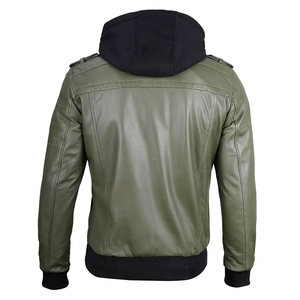 Motorbike Biker <b>Slim</b> <b>Fit</b> Leather Winter <b>Jacket</b> Men Premium Cowhide Vintage Black Aviation Bomber Warm Stylish <b>Jacket</b> - Product Image 2