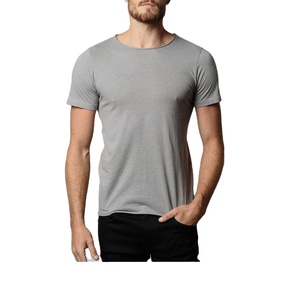 T-shirt décontracté pour homme, personnalisé avec logo et marque sur le devant, couleur unie, col rond, manches courtes, 100% coton, respirant, séchage rapide - Product Image 5