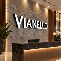 Enseigne lumineuse LED personnalisée étanche IP65 à éclairage frontal, lettres en relief époxy brillantes pour la publicité et la décoration de salons de beauté