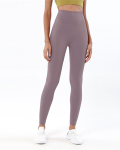 Leggings de sport taille haute sans couture pour femmes, vente en gros, pantalons de yoga unis en spandex pour femmes, leggings de sport taille haute - Product Image 4