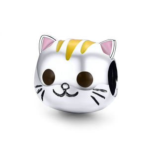 Hot Cute Mexican <span class=keywords><strong>Ambystoma</strong></span> Cute Cat 100% S925 Sterling Sliver Charms para pulsera Charms Bead Fashion Sliver Accesorios de joyería - Product Image 5