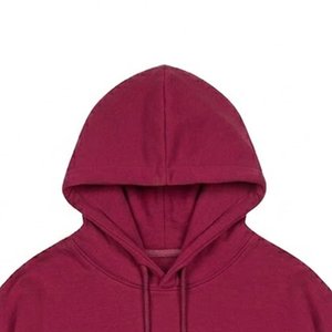 เสื้อฮู้ดดี้สีแดงเบอร์กันดีสำหรับผู้หญิง พิมพ์ลายข้อความรัก สั่งทำโลโก้ได้ตามต้องการ ผ้าฝ้ายถัก 100% สวมใส่สบายๆ สำหรับฤดูใบไม้ร่วง มีกระเป๋าหน้า - Product Image 5
