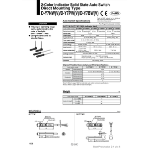 SMC Pneumatics Auto Switch D-Y7NWL - Product Image 2