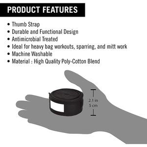 Bandes de maintien pour poignets hautement élastiques et respirantes avec fermeture auto-agrippante robuste pour la musculation et l'haltérophilie - Product Image 5