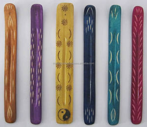 Soporte de incienso de madera hecho a mano de India religiosa Agarbatti Stick Holder con tapón de anís estrellado para venta a granel - Product Image 6