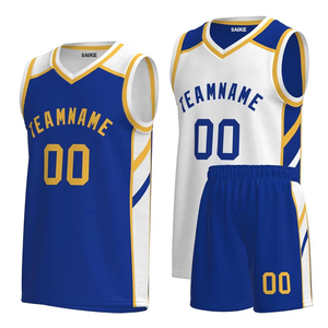 Maillots de basketball en gros pour l'échauffement, maillots de basketball vierges en mesh, uniformes personnalisés, maillots de basketball réversibles brodés - Product Image 5
