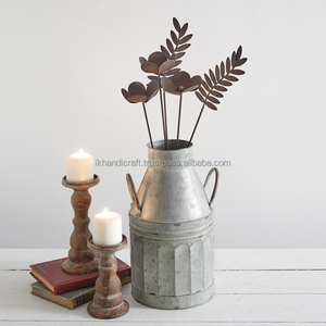 Hot New Arrival Set of Two Floral Garden Picks Decoración Exterior Metal Art Garden Flower Rusted Metal Stake Rusty Garden decor - Product Image 2