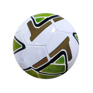 Ballon de football pour entraînement et match, cousu à la machine, thermocollé, motifs blanc, vert, noir, durable, intérieur/extérieur - Product Image 3
