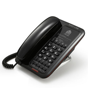 <span class=keywords><strong>Téléphone</strong></span> <span class=keywords><strong>fixe</strong></span> pour chambre d'hôtel familiale (blanc et noir) East Line - Product Image 1