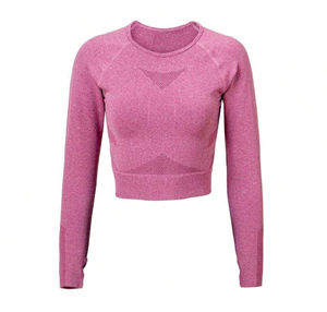 Camiseta de Gimnasio de Manga Larga, Top de Yoga, Leggings Sin Costuras de Cintura Alta, Conjunto Deportivo en Oferta de Star Figure Enterprises, Ropa Deportiva para Mujer - Product Image 6