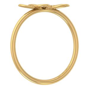 Handmade Flower Design VVS Diamond Round Shape Half Band Moissonite <b>Plain</b> Gold Finger <b>Ring</b> Unique Jewelry Customized Gold Items - Product Image 4