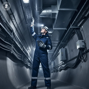 TAGCO SAFETY Combinaison de travail bleu marine pour homme avec bandes réfléchissantes, uniforme de sécurité en Nomex, léger et respirant - Product Image 4