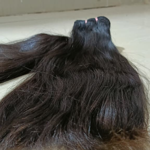 High Quality Remy Hair <b>Extensions</b> Natural Black Virgin Indian Raw Hair <b>for</b> Beauty and <b>Braiding</b> - Product Image 5