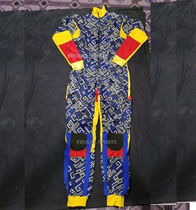 Mono Deportivo Largo con Estampado Geométrico, Cierre Frontal con Cremallera, Ribete en Contraste, Unisex, Elástico, Talla Adulto - Product Image 1