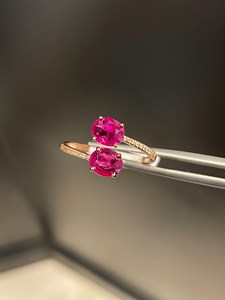 Burma Ruby <b>Ring</b> Sterling Silver Women's Jewelry Rhodium Plated Engagement <b>Ring</b> Gift Her Elegant Fashion February Birthstone - Product Image 5