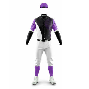 Manufacturer Custom Two Piece Suit Panel Design <b>Baseball</b> Uniform Kits Summer All Season Breathable Club Uniform Teamwear <b>Sets</b> - Product Image 2