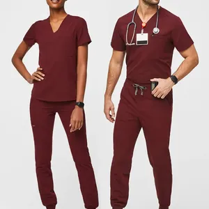 Ensemble de blouses médicales unisexe en tissu polaire avec détection d'aiguilles et coutures sans couture pour usage hospitalier - Product Image 1