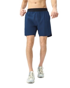 Logo personnalisé solide hommes Fitness course Shorts d'entraînement de gymnastique léger athlétique entraînement respirant Activewear plaine teint en usine - Product Image 1