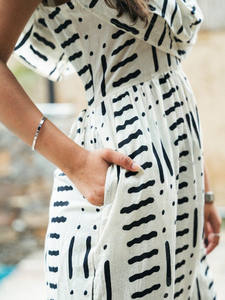 ชุดเดรสลำลองน่ารักทันสมัยสำหรับผู้หญิง สวมใส่สบาย ทรงแม็กซี่/มิดิ เหมาะสำหรับใส่ไปงานปาร์ตี้ริมชายหาด - Product Image 2