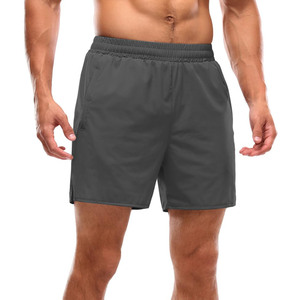 Pantalones cortos deportivos de algodón pesado de 440 g para hombre al por mayor, shorts deportivos rectos de malla con cordón para hombre, estilo urbano - Product Image 1