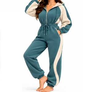 EAZWEARS Mono de Forro Polar para Mujer, Cintura Elástica, Casual, de una Pieza, Marca Privada, Fabricante Mayorista, Proveedor, Pedidos al por Mayor, OEM, ODM - Product Image 4