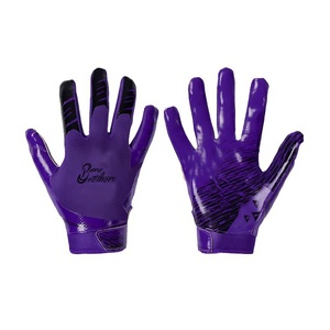 Guantes de Fútbol Americano Blancos y Negros de Alta Calidad – Guantes de Entrenamiento Deportivo con Agarre de Silicona Personalizados de Bana & Brothers - Product Image 5