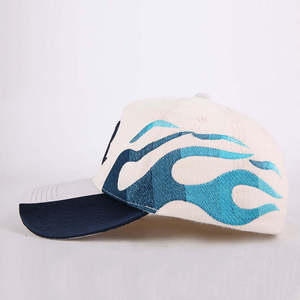 Gorra Trucker de 5 Paneles Negra de Mezclilla/Velour con Logotipo Personalizado, Unisex, Ajustable, Estilo Hip Hop, para Playa y Aire Libre - Product Image 6