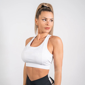 Conjunto de Yoga Ligero de Alta Calidad para Mujer, Sin Mangas, con Logotipo Personalizado, Ropa Deportiva para Gimnasio, Material Spandex - Product Image 4