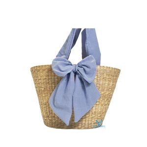 Best Selling Seagrass Handbag Cotton Woven Tote <b>Bag</b> Handmade Natural Fiber Rustic Boho <b>Summer</b> Beach Shopping <b>Bag</b> - Product Image 3